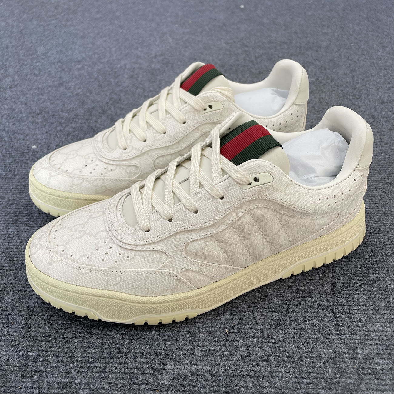 Gucci Re Web Gg Supreme Canvas Beige White 816818 Fad7v 9055 (5) - newkick.app